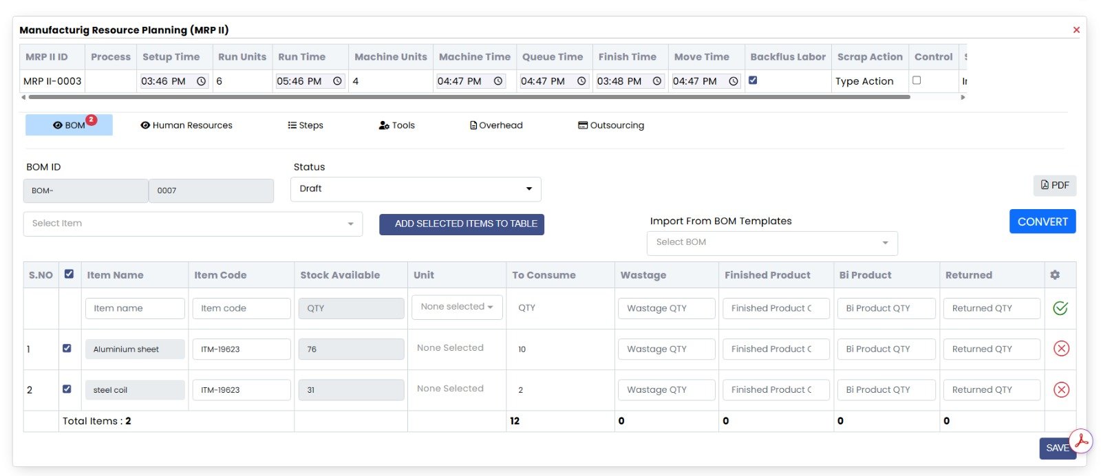 Process Base Production